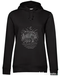 Hoodie dama cu gluga The Great Outdoors Negru