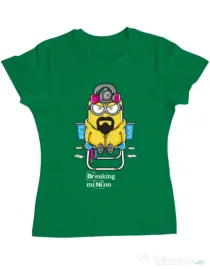 Tricou ADLER dama Breaking Minion Verde mediu