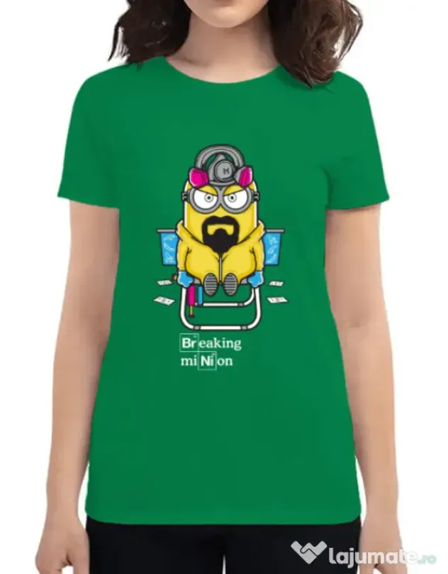 Tricou ADLER dama Breaking Minion Verde mediu
