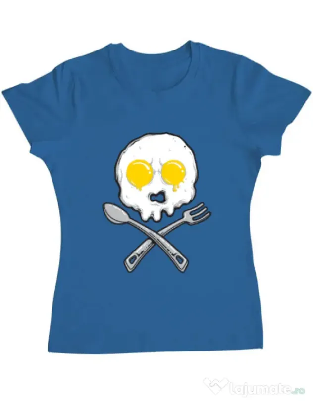 Tricou ADLER dama Eggskull Albastru azuriu
