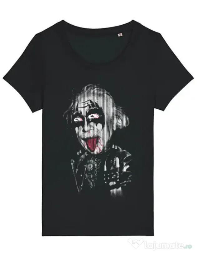 Tricou STANLEY STELLA dama Albert Rockeinstein Negru