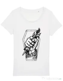 Tricou STANLEY STELLA dama Work or Die Alb