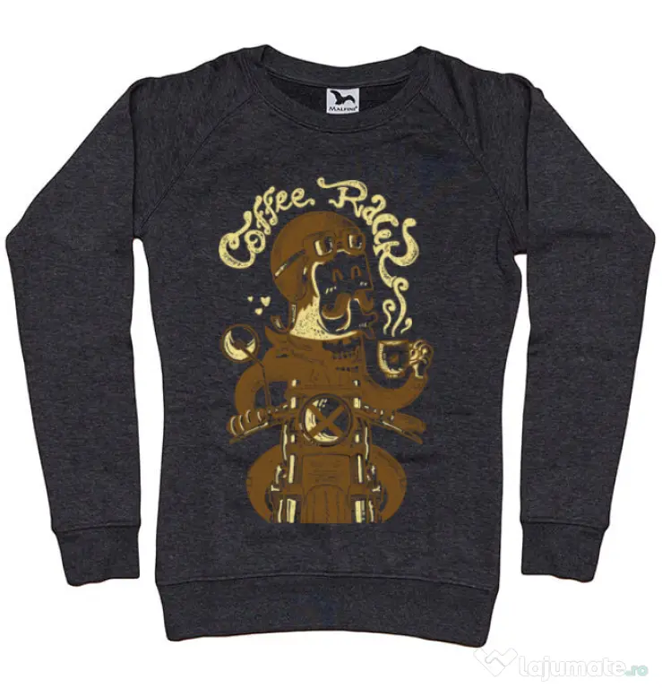 Bluza ADLER dama Coffee Racer Negru melanj