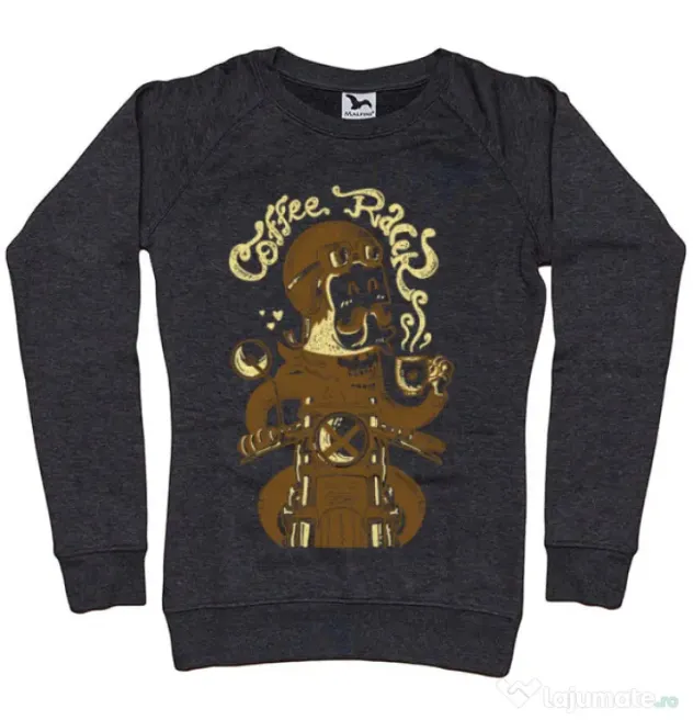 Bluza ADLER dama Coffee Racer Negru melanj