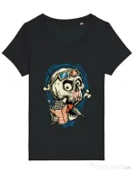 Tricou STANLEY STELLA dama Skull Movie Negru