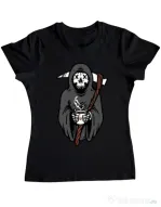 Tricou ADLER dama Coffee Reaper Negru