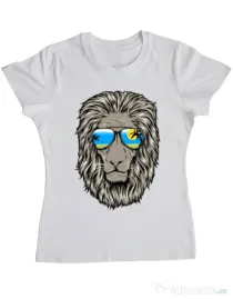 Tricou ADLER dama King of Summer Alb