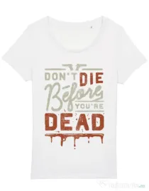 Tricou STANLEY STELLA dama Dont die Alb