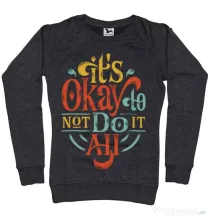 Bluza ADLER dama Its ok Negru melanj