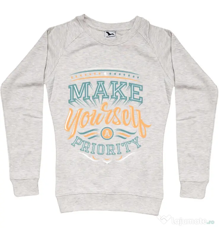 Bluza ADLER dama Make yourself a priority Migdala melanj