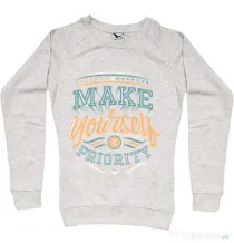Bluza ADLER dama Make yourself a priority Migdala melanj