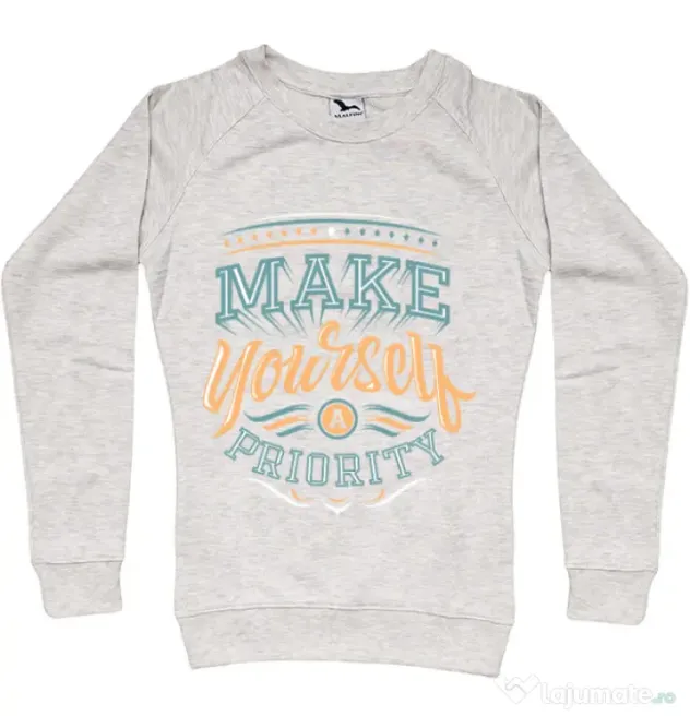 Bluza ADLER dama Make yourself a priority Migdala melanj