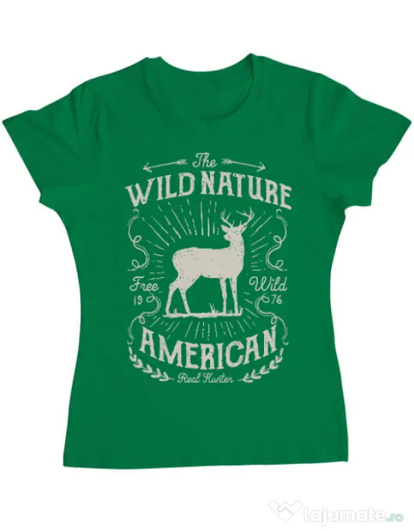 Tricou ADLER dama Wild Nature Verde mediu