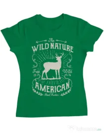 Tricou ADLER dama Wild Nature Verde mediu