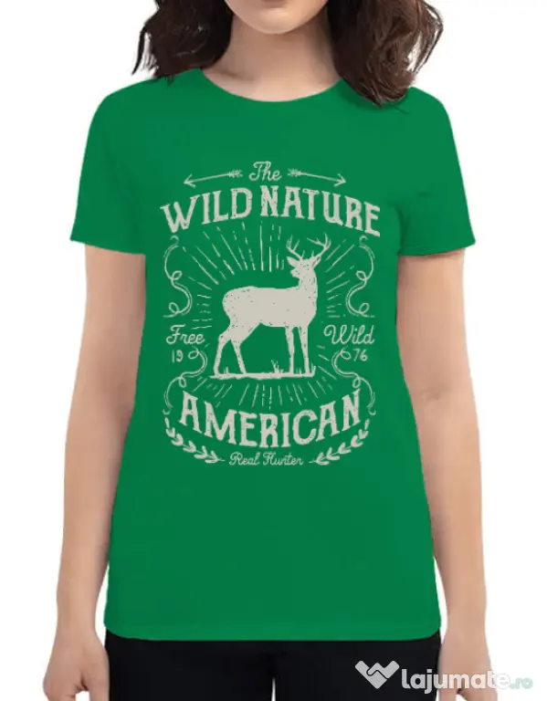 Tricou ADLER dama Wild Nature Verde mediu