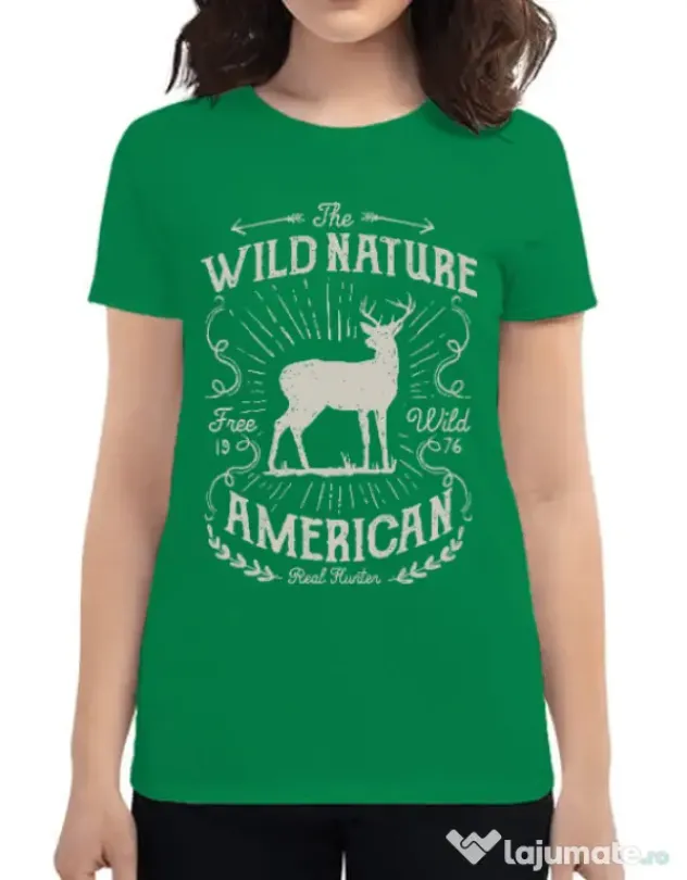 Tricou ADLER dama Wild Nature Verde mediu