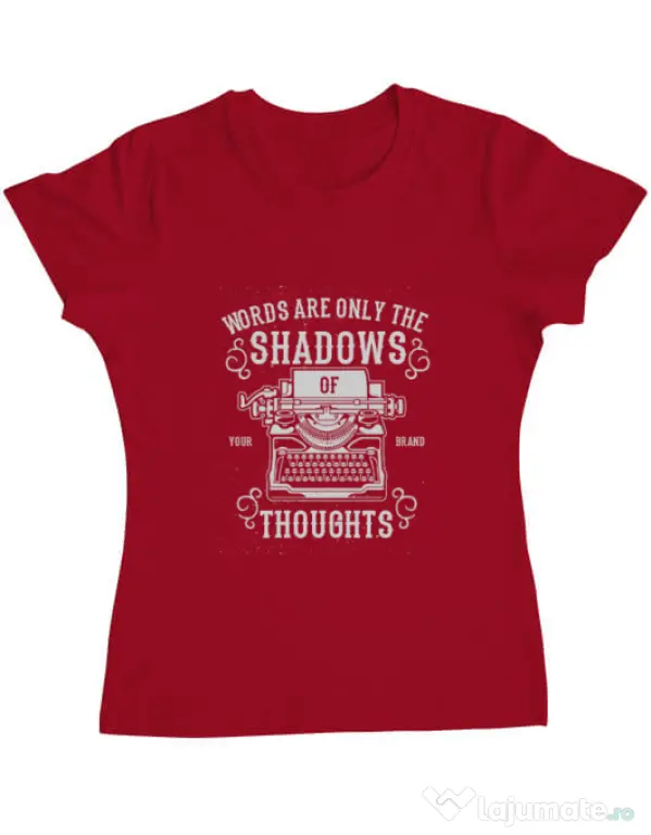 Tricou ADLER dama Shadows Of Thoughts Rosu