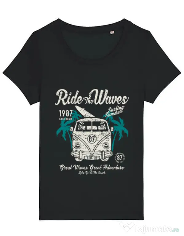 Tricou STANLEY STELLA dama Ride The Waves Negru