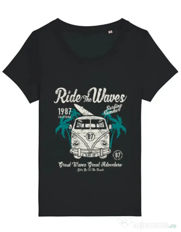 Tricou STANLEY STELLA dama Ride The Waves Negru