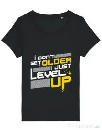 Tricou STANLEY STELLA dama I dont get older Negru