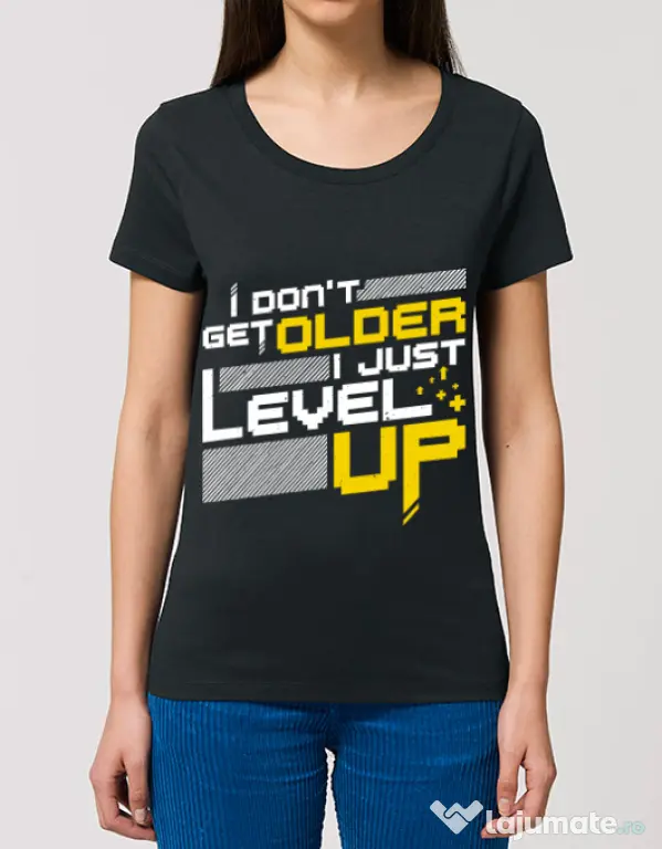 Tricou STANLEY STELLA dama I dont get older Negru