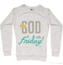 Bluza ADLER dama Thank GOD its Friday Migdala melanj
