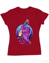 Tricou ADLER dama Queen Rosu