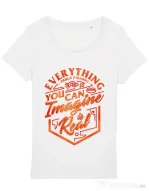 Tricou STANLEY STELLA dama Everything You Can Imagine is Real Alb