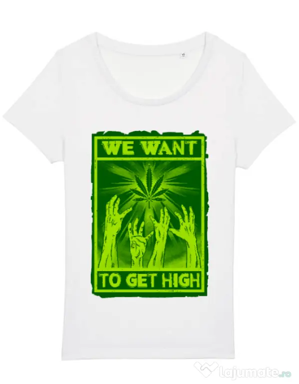 Tricou STANLEY STELLA dama High zombies Alb