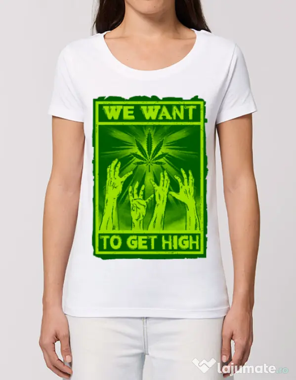 Tricou STANLEY STELLA dama High zombies Alb