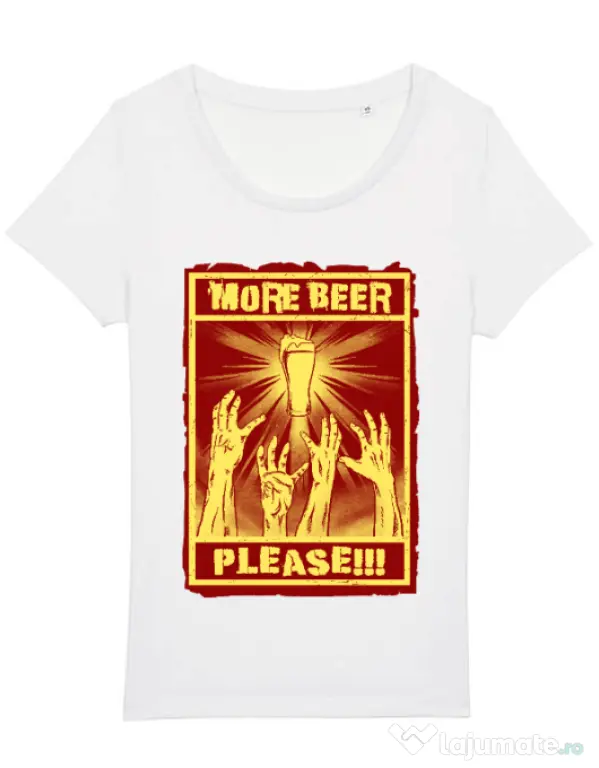 Tricou STANLEY STELLA dama Thirsty zombies Alb