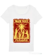 Tricou STANLEY STELLA dama Thirsty zombies Alb
