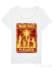 Tricou STANLEY STELLA dama Thirsty zombies Alb