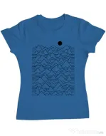 Tricou ADLER dama Mountains Albastru azuriu