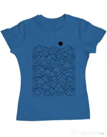 Tricou ADLER dama Mountains Albastru azuriu