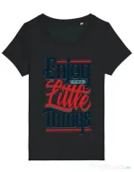 Tricou STANLEY STELLA dama Enjoy The Little Things Negru