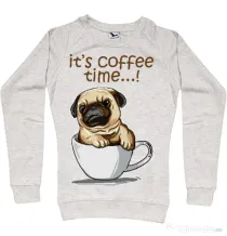 Bluza ADLER dama Its Coffee Time Migdala melanj