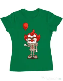 Tricou ADLER dama NICE CLOWN Verde mediu