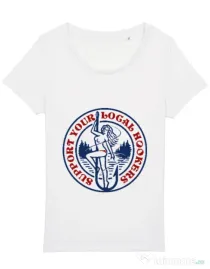 Tricou STANLEY STELLA dama SUPPORT YOUR LOCAL HOOKERS Alb