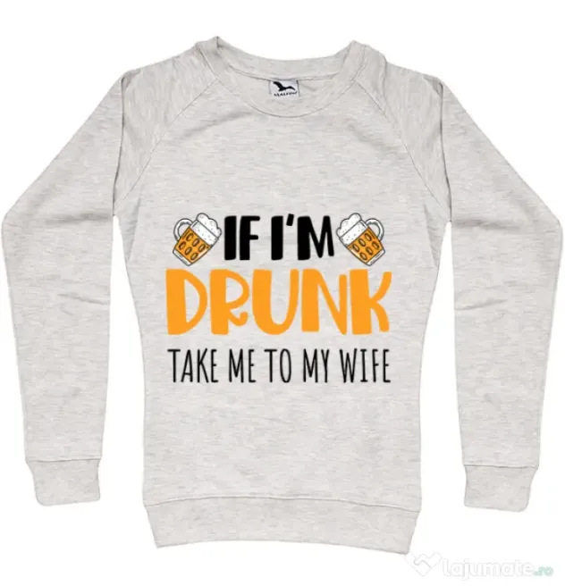 Bluza ADLER dama Take me to my wife Migdala melanj