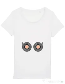 Tricou STANLEY STELLA dama Boobs Rhythm Alb