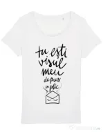 Tricou STANLEY STELLA dama Tu esti visul meu Alb