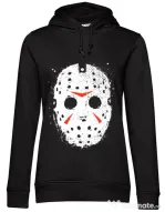 Hoodie dama cu gluga Jason Mask Negru