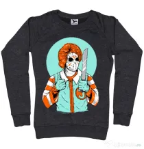 Bluza ADLER dama Clown killer Negru melanj
