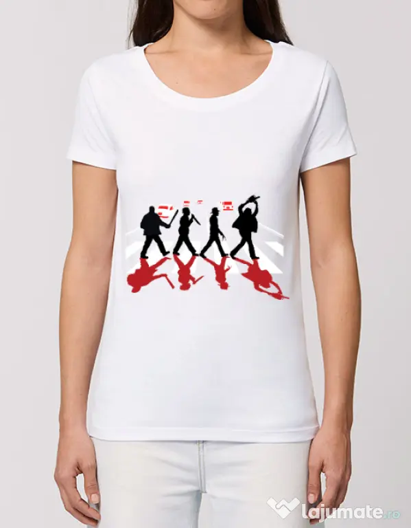 Tricou STANLEY STELLA dama Abbey road killer Alb