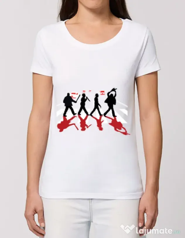 Tricou STANLEY STELLA dama Abbey road killer Alb