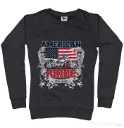 Bluza ADLER dama American pride Negru melanj 