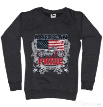 Bluza ADLER dama American pride Negru melanj