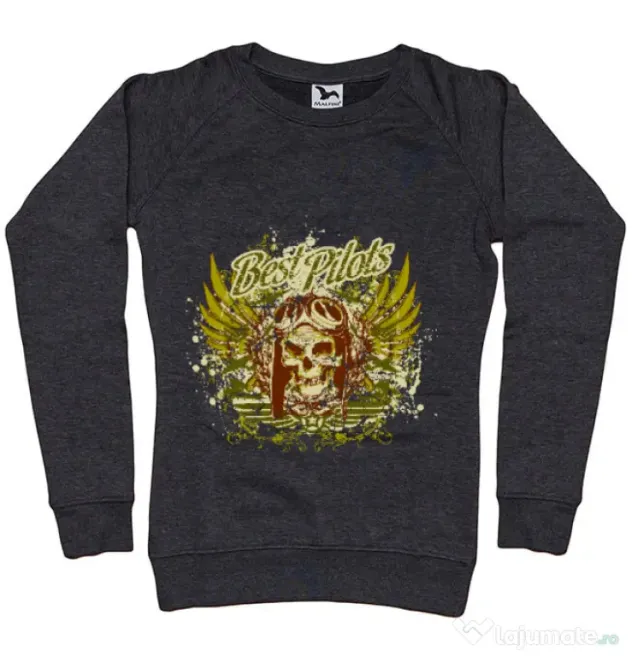 Bluza ADLER dama Best pilots Negru melanj