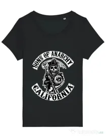 Tricou STANLEY STELLA dama Sons of anarchy Negru